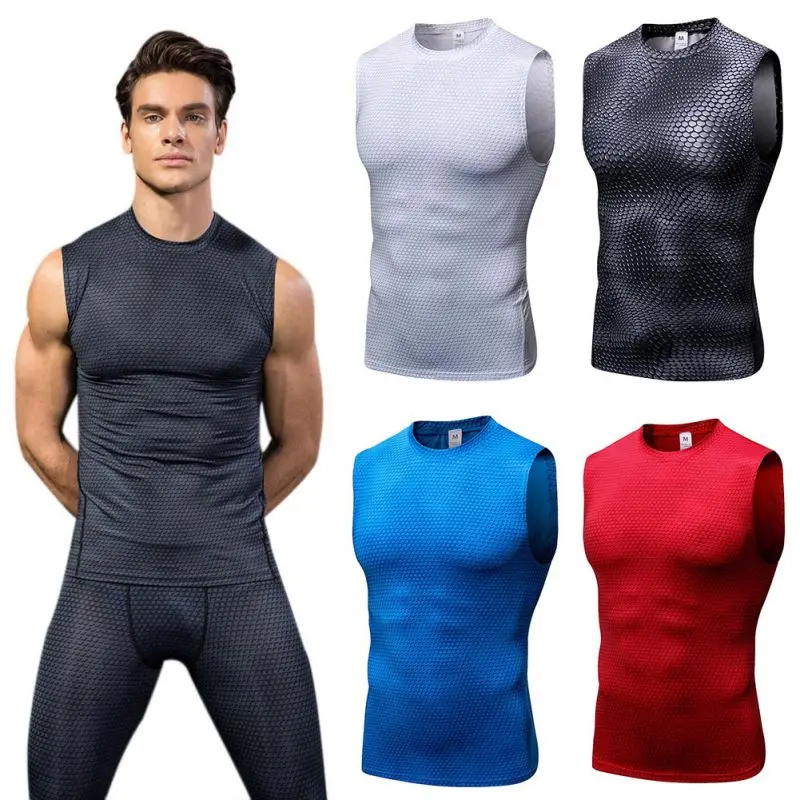 

Slim Stretch Vest Men's 3D Three-Dimensional Print Vest Riding Sports Fitness Workout Quick-Dry Clothes