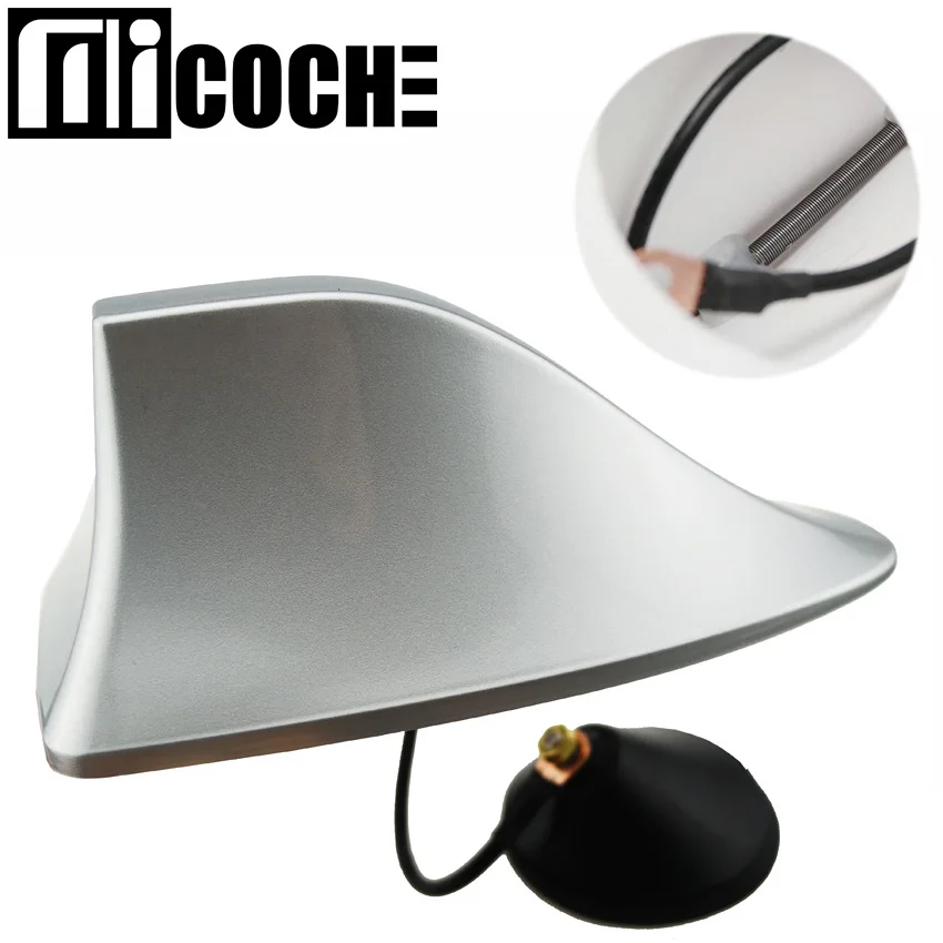 baratas 1 pcs Pintura de Piano Like de Barbatana de Tubarão Antena Do Carro para Subaru Impreza XV WRX R205 Auto Telhado Decoração Rádio antenas Sharkfin