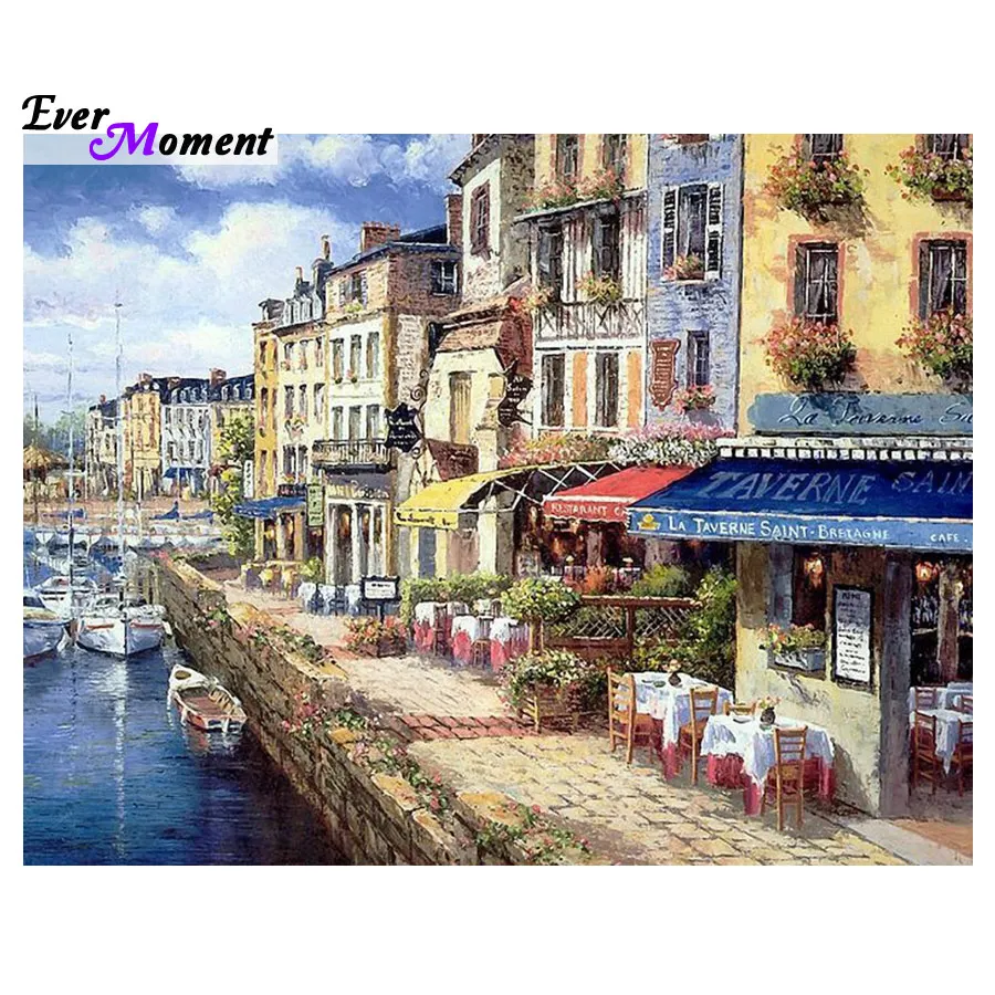 

Picture of diamond mosaic landscape cross stitch crystal square diamond sets unfinish Diamond embroidery landscape ASF332