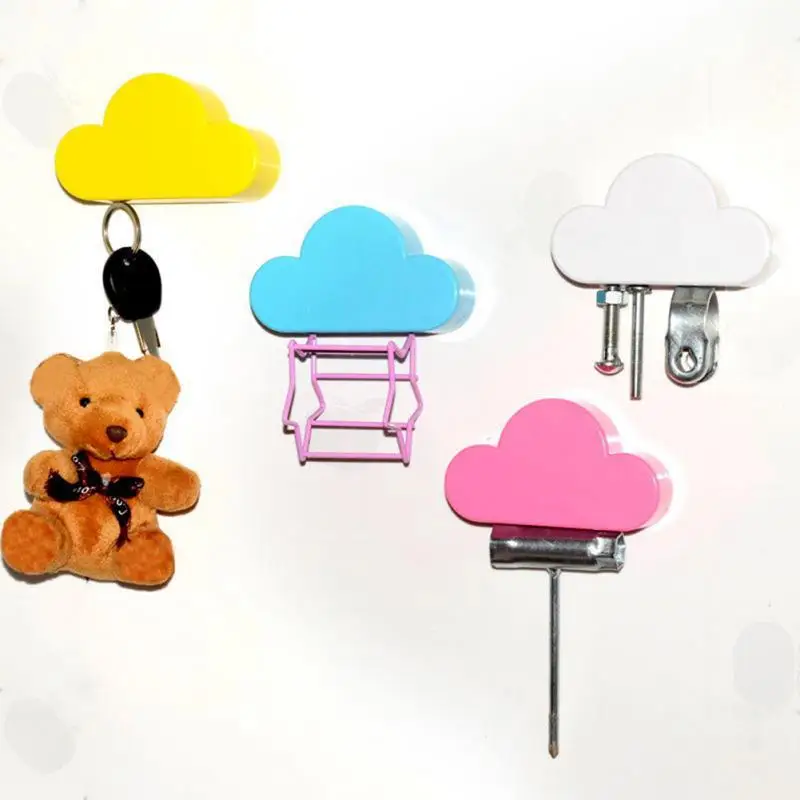 

Creative Home Storage Holder White Cloud Shape Magnetic Magnets Key Holder