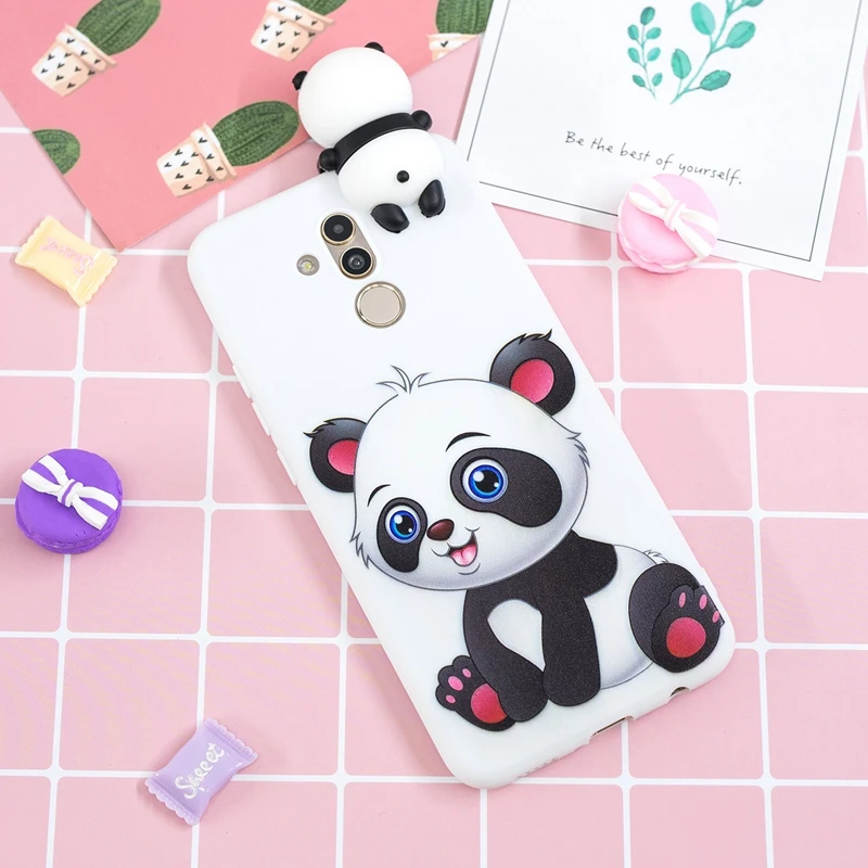 Для Coque Huawei Mate 20 Lite чехол 3D мультяшный Кот Панда Мягкая силиконовая задняя крышка