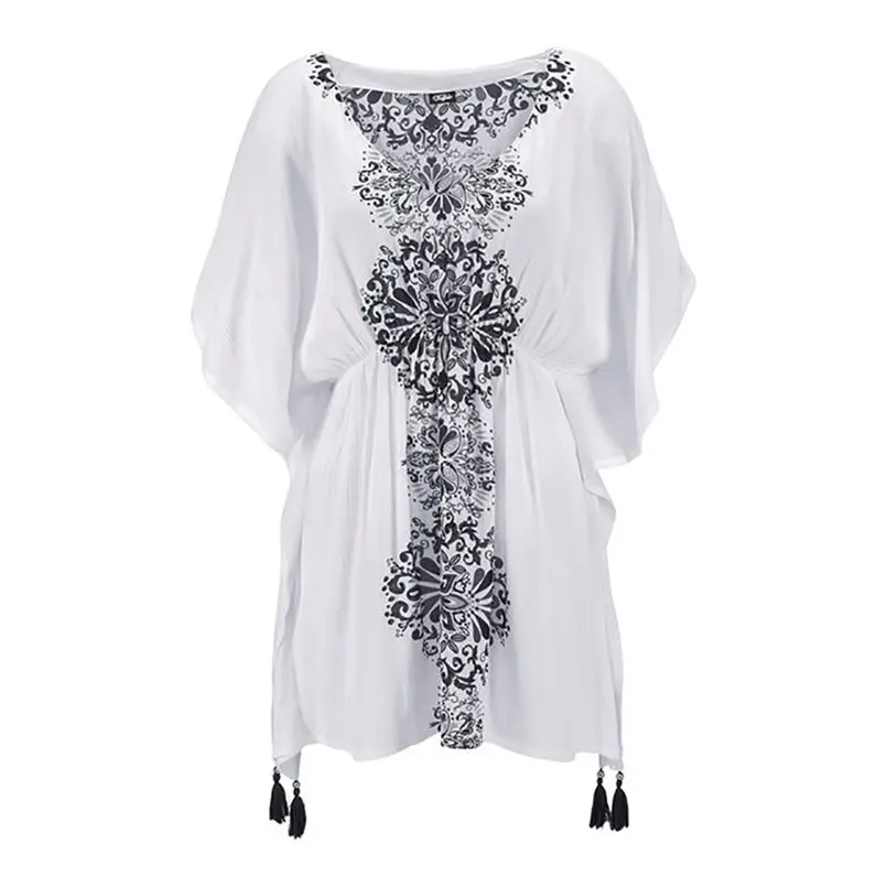 New Women Summer Fashion Holiday Sexy Sexy Off Shoulder Lace Shift Loose Beach Party Mini Dress Elegant Lady Party Dress #4R10 (1)