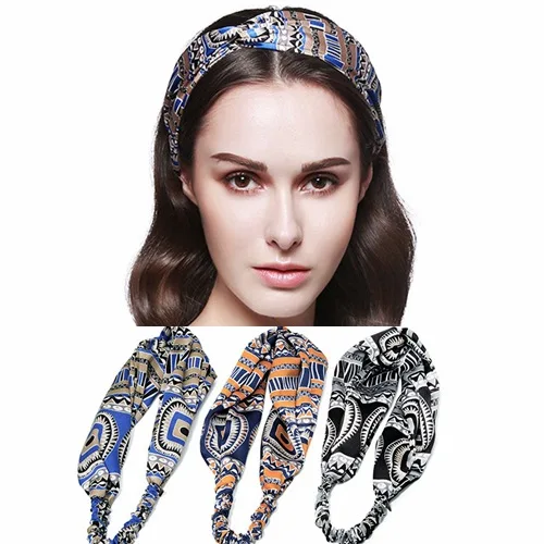 Hair Belt Exotic Stamp Satin Headband Tiara Hairpin Head Accessories