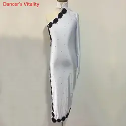 Новый индивидуальный заказ Стиль латинских танцев костюм сексуальная Алмаз латинский танец конкурс платье для леди/девушки латинский