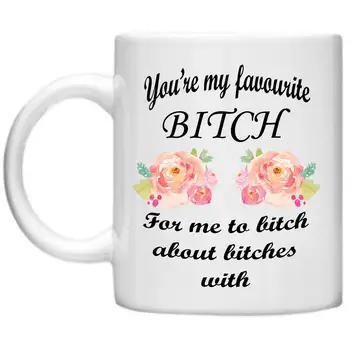 

You're My Favourite Bitch To Bitch about Bitches Womens Mugs Womens Gifts