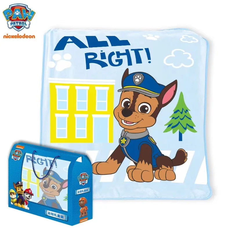 

High quality 150*120cm Genuine paw patrol chase skye rubble baby double thick cloud blanket soft toy Children toy Birthday gift