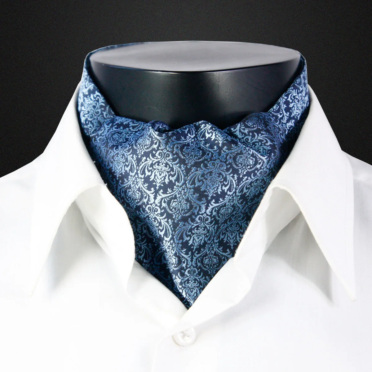 Мужской модный винтажный стильный тканый двусторонний элегантный жаккардовый длинный шелковый шарф с вышивкой - Цвет: DV16