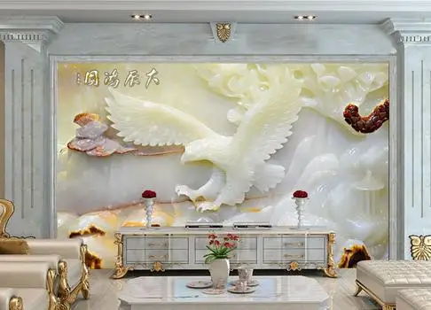

3d wallpaper custom Non-woven Future eagle mural background wallpaper