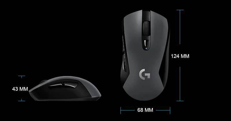 Беспроводная игровая мышь logitech G603, оптическая мышь LIGHTSPEED 12000 dpi, Bluetooth, для ПК, ноутбука, эргономичная, официальный тест агентства