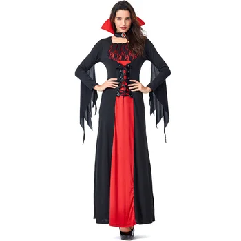 

Black Night Wandering Ghost Bat Vampire Witch Dresses Costumes Suit Halloween Cosplay For Woman