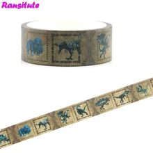 Ransitute R470 динозавр детские игрушки васи лента дорожная лента игрушка украшение автомобиля ручной счет наклейка Съемная наклейка