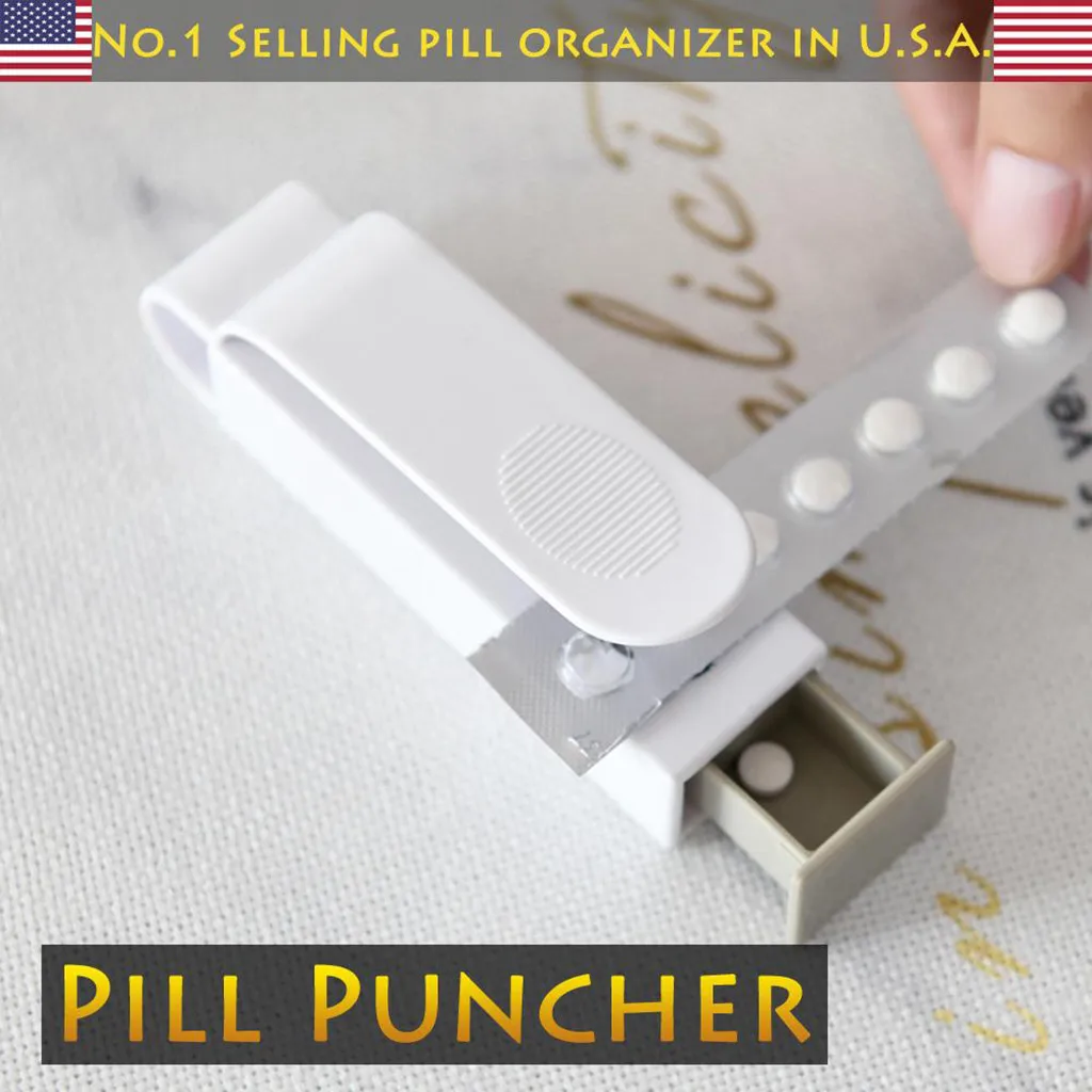 

Pill Remover Splitters Case Home Use Arthritis Tablet Dispenser Medicine Organizer Portable Popper Blister Pack Grid Storage 39