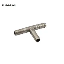 Stainless steel Hose Splicer Type T-Shaped or Cross Four-way Hose Connector Fitting for 8mm Beer Line Home Brewing connector gardena t shaped 13 mm home