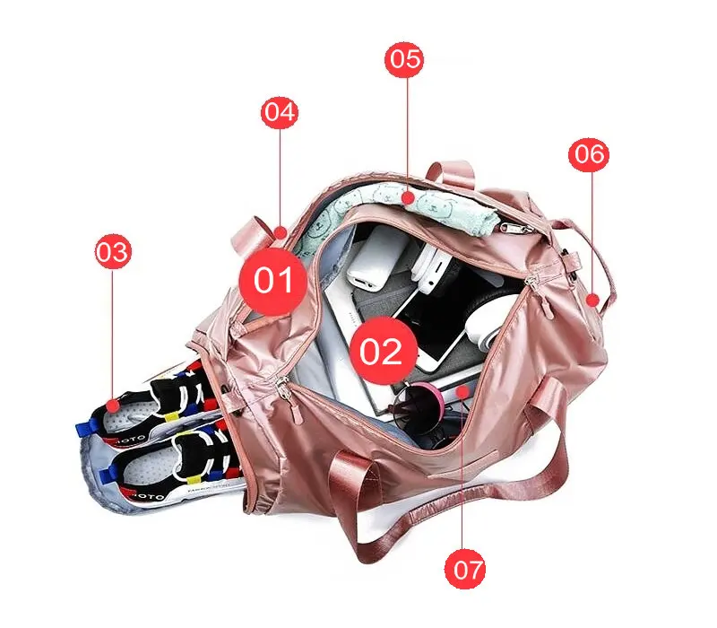 Для любителей спорта на открытом воздухе, легкие дорожные сумки, отделение для сухого и мокрого плавания, женские сумки для йоги, тренировочные сумки для мужчин, сумки для спортзала