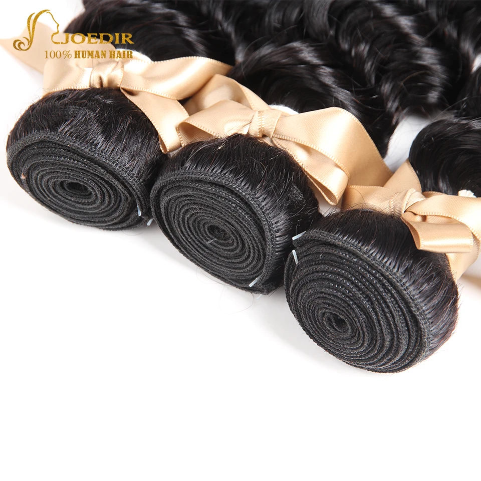 Joedir Brazilian 3pcs Human Hair Deep Wave Weave Bundles Natural Hair Weaving Machine Double Weft Hair Extensions No Tangle Joedir Brazilian 3pcs Human Hair Deep Wave Weave Bundles Natural Hair Weaving Machine Double Weft Hair Extensions No Tangle
