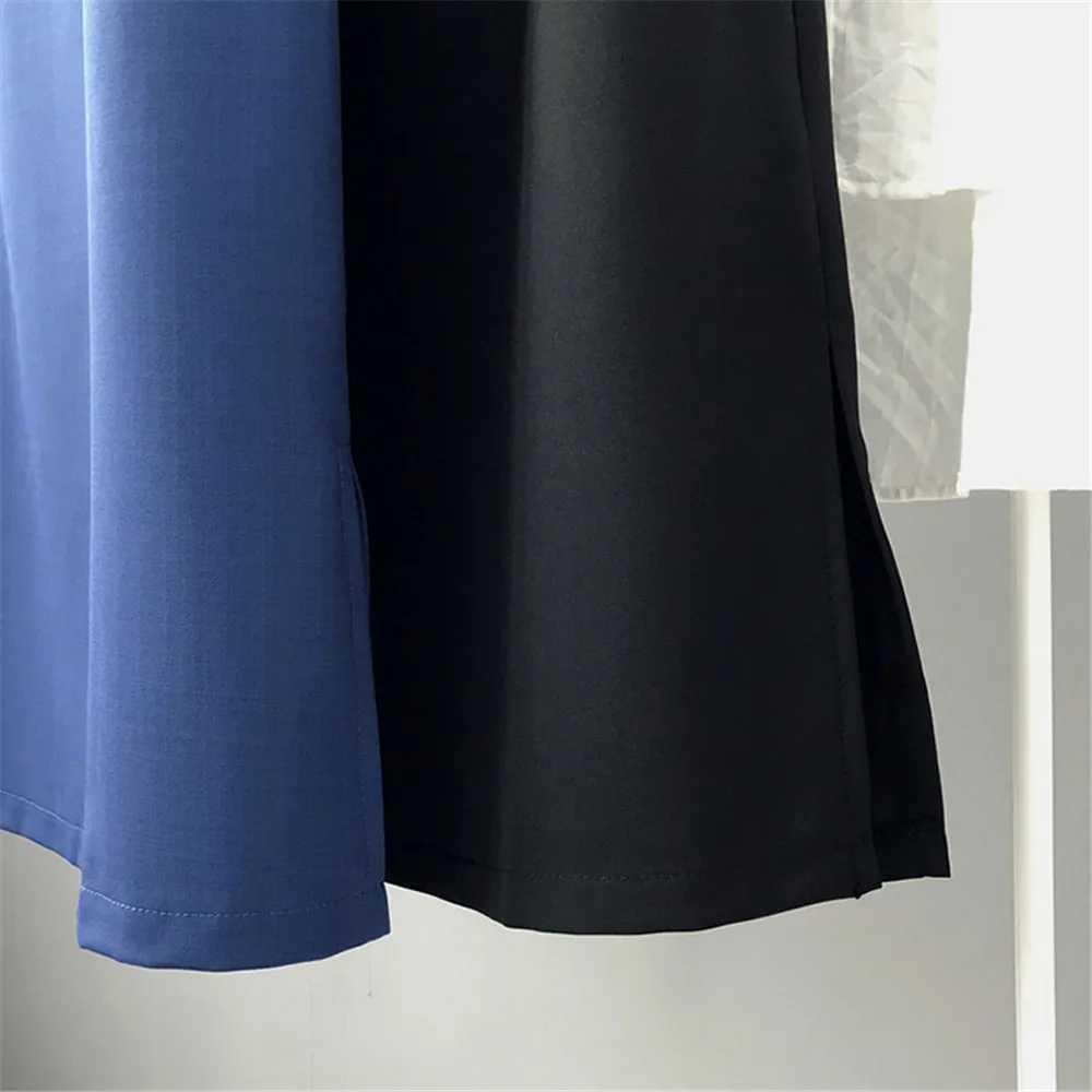 HIGH QUALITY Belt&Zipper Chiffon Skirt 2018 Summer Vacation&Office&Casual Solid Skirt For Women Vintage Bandage Skirts Female (15)