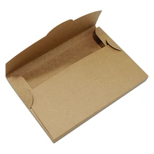 50 шт./лот коричневый DIY карты упаковочная коробка картон фото пакет Подарочная коробка для открытки крафт-бумага конверт посылка чехол вечерние подарки