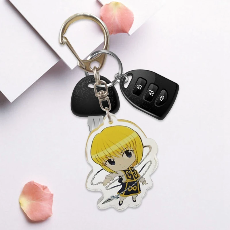 Брелок для ключей HUNTER x из аниме Killua Zoldyck Kurapika двусторонний брелок акриловый