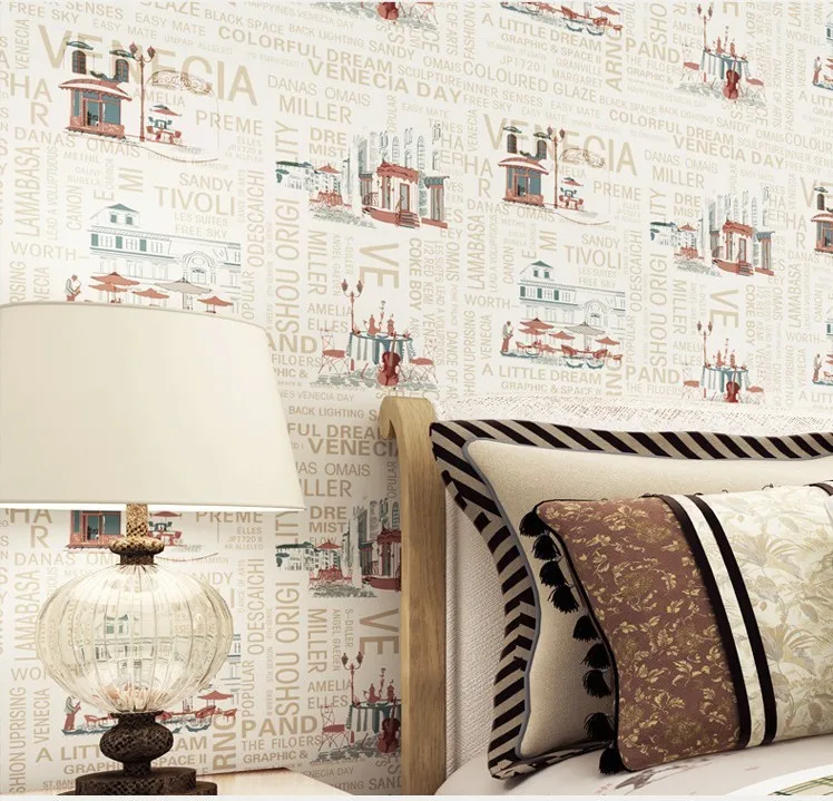 Beibehang Cartoon Letters Sketch Pure Paper Wallpaper Bedroom Living Room Background Wall Environmental Children S Room Paper Wallpaper Wallpaper Bedroomwallpaper Living Room Aliexpress