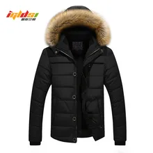 Новинка, мужская зимняя куртка и пальто, Брендовые повседневные куртки с меховым капюшоном, теплые флисовые пуховые парки, мужская мода, толстая верхняя одежда, пальто 5XL