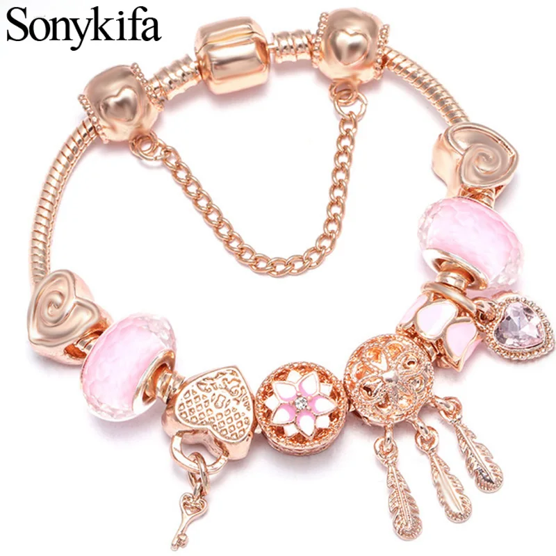 Dropshipping-Silver-Love-Heart-Safety-Chain-Charm-Bracelet-With-Catching-Love-Network-Beads-Pandora-Bracelet-As.jpg_640x640 (1)