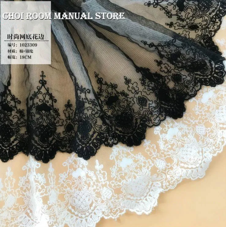 10 ярдов/партия кружевная ткань для одежды 18 см|apparel sewing|lace trimembroidery lace trim |