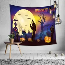 Halloween Night Horror Tapestry Wall Hanging Hippie Tomb Pumpkin Bat Moon Psychedelic Tapestry Tree Witchcraft Wall Carpet Throw Halloween Night Horror Tapestry Wall Hanging Hippie Tomb Pumpkin Bat Moon Psychedelic Tapestry Tree Witchcraft Wall Carpet Throw