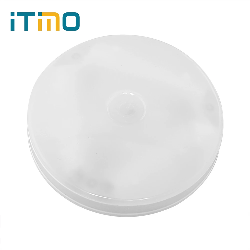 Best ITimo LED Night Light Wireless Bedside Wall Lamp Closet Bookcase Showcase Light Bedroom Feeding Touch Sensor Battery Lamp