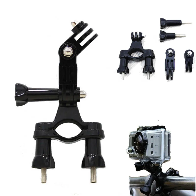 

Motorcycle Handlebar Seatpost Pole Mount 3 Way Adjustable Pivot Arm for Gopro Hero 3 3+ 4 xiaomi yi FOR SJACM SJ4000 accessories