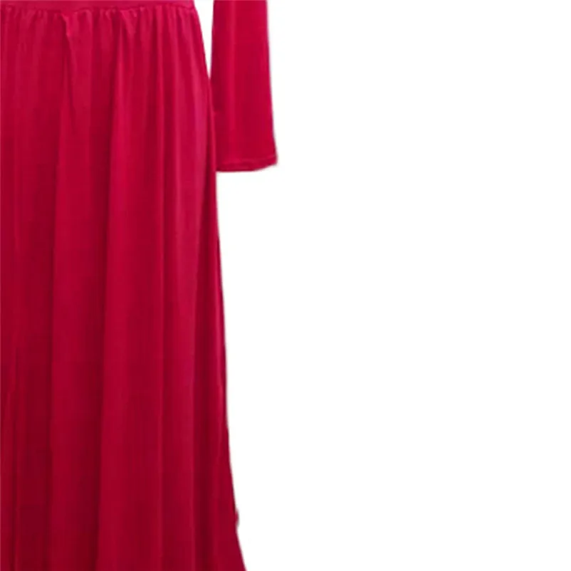 Women's Long Sleeve Sexy V Neck Soild Sling Everying Party Long Dress Casual elegant High Quality dress New Arrival N16#N (12)
