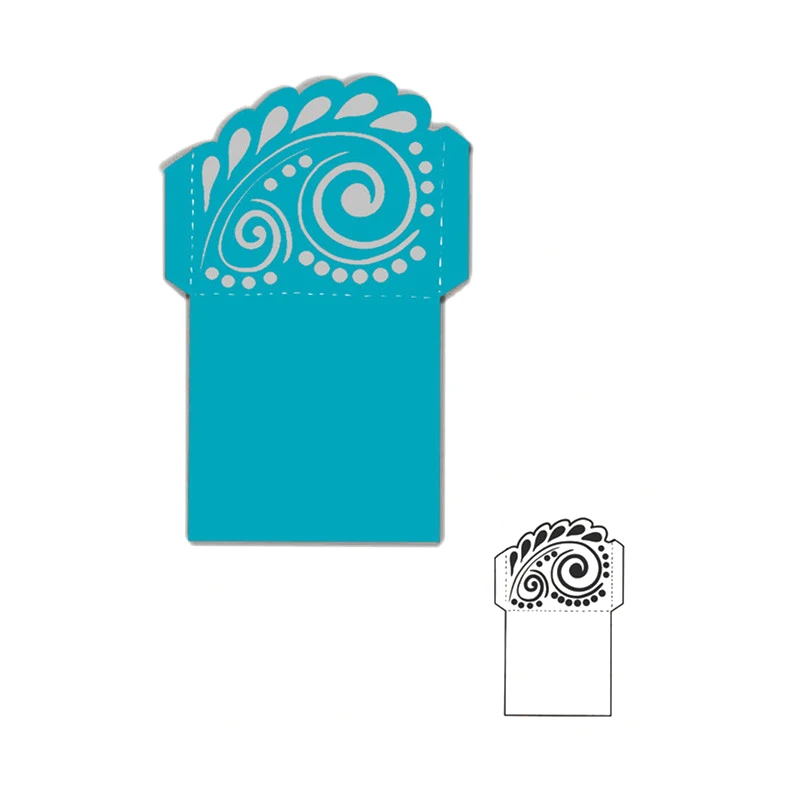 

Naifumodo 99*155mm Dies Cutting Lace Envelope Metal Cutting for Scrapbooking Craft Card Embossing Die Cut New Template Stencil