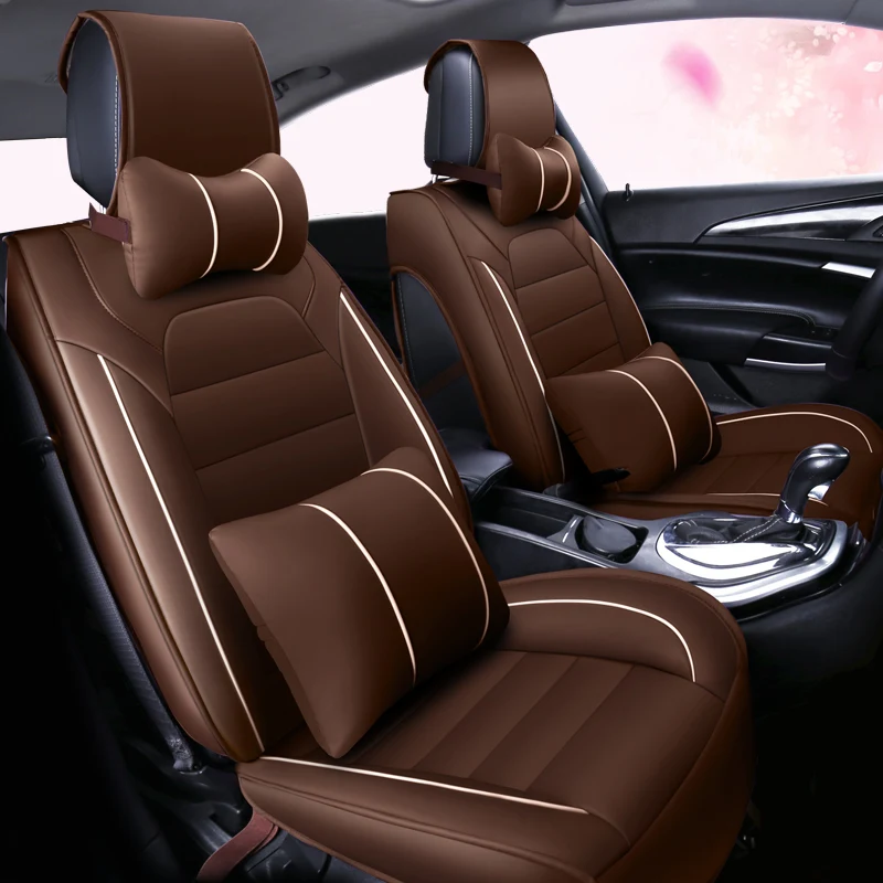 Universal pu leather car seat cover auto seats covers for Renault twingo wind clio zoe fluence megane laguna talisman | Автомобили и