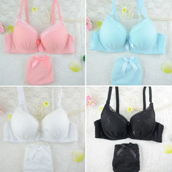 Women Sexy Lingerie Underwear Bra Set Lace Push-up Underwear Sets Push-up Bra Set