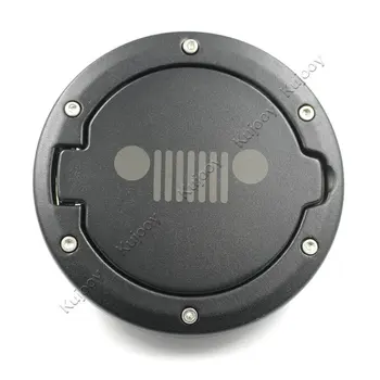 

ABS + Metal Black Front Grill Face Car Gas Tank Cap Cover Fuel Filler Door for Jeep Wrangler 2007-2016 Car Styling Accessories