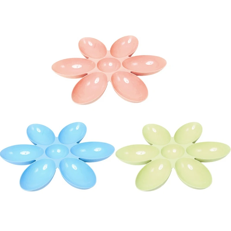 Hot Sell 6 in 1 Pet Bowls for Cats Dogs Petal Shape Water Food Feeder Bowls Feeding 6 Pets at the Same Time Hot Sell 6 in 1 Pet Bowls for Cats Dogs Petal Shape Water Food Feeder Bowls Feeding 6 Pets at the Same Time