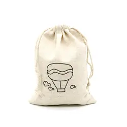 Drawable подарки упаковка для конфет 10 шт./лот 13x18 см милый рисунок с сумки из натурального хлопка для хранения ювелирных изделий сумки
