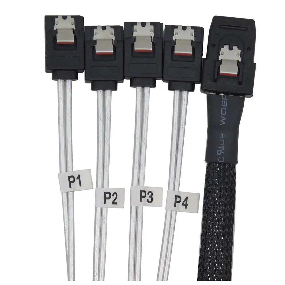 

1M Mini SAS SFF-8087 36 PIN to 4 SATA 7 P HD Splitter Breakout Cable