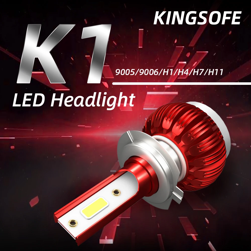 JAEHEV 2PCS Car Headlight Mini H4 H7 H11 LED H8 HB4 H1 H9 9005 Auto