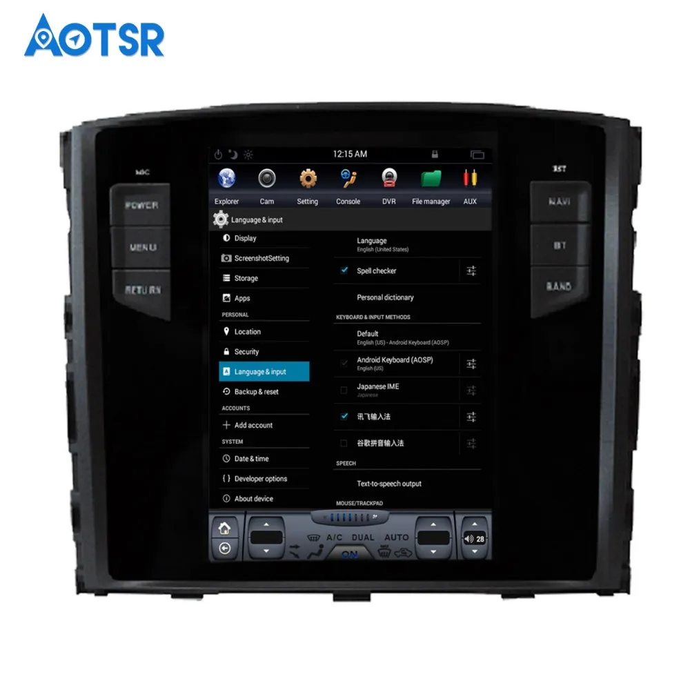 Clearance Android 7.1 Tesla style Car No DVD Player GPS Navigation For MITSUBISHI PAJERO V97 V93 Shogun Montero 2006+ headunit multimedia 5