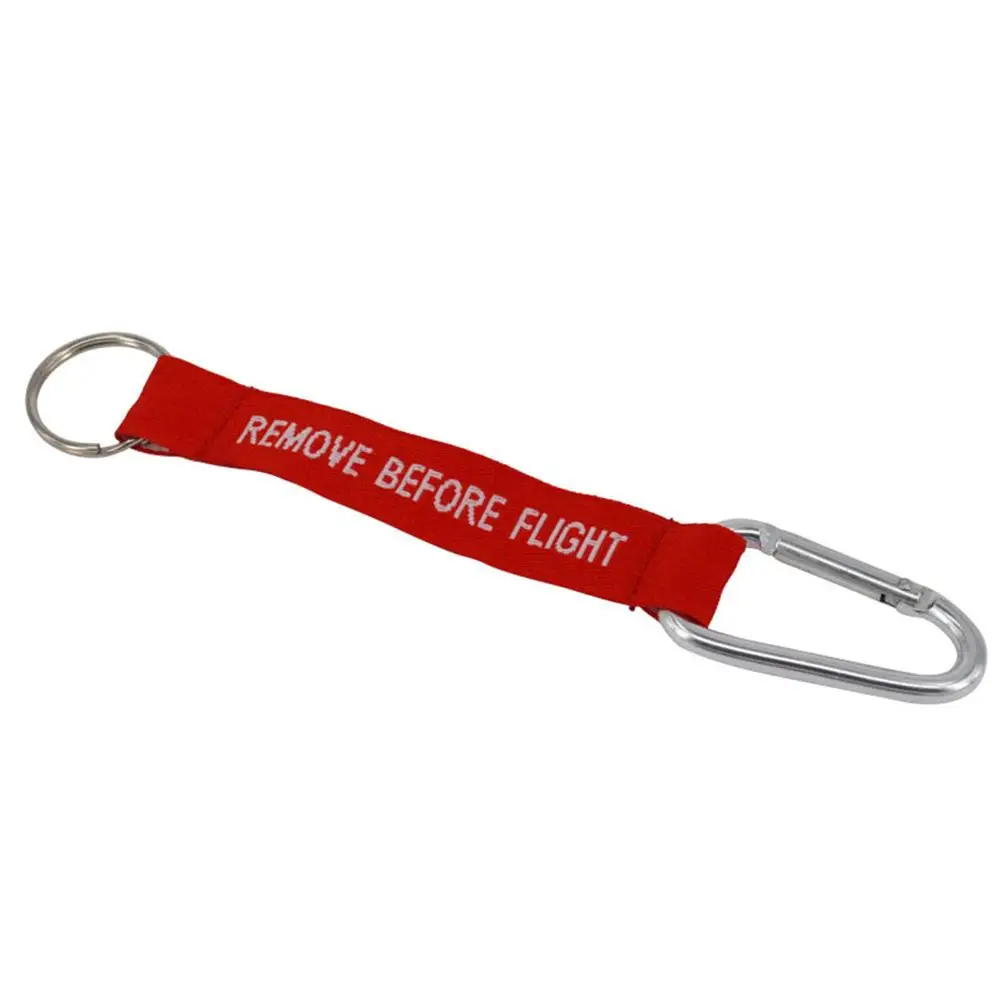 

1PC Durable Letters Print Safety Keychain Key Ring Chain Clip Outdoor Carabiner Tool