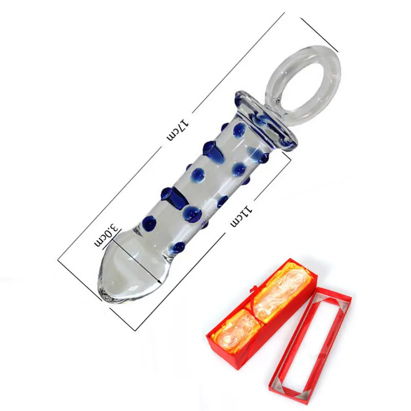 New Circular Coarse Lager Crystal Glass Dildo Sex Toys Fake Penis Anal Butt Plug For Female Male Gay Masturbation Products | Красота и