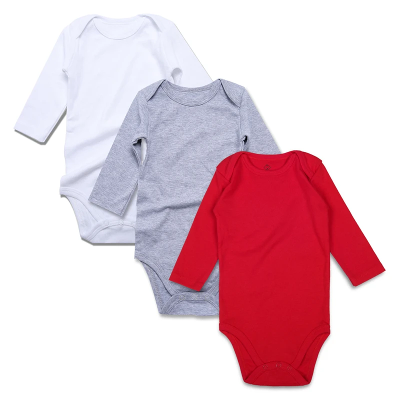 10.solid baby bodysuits WH-GY-RE