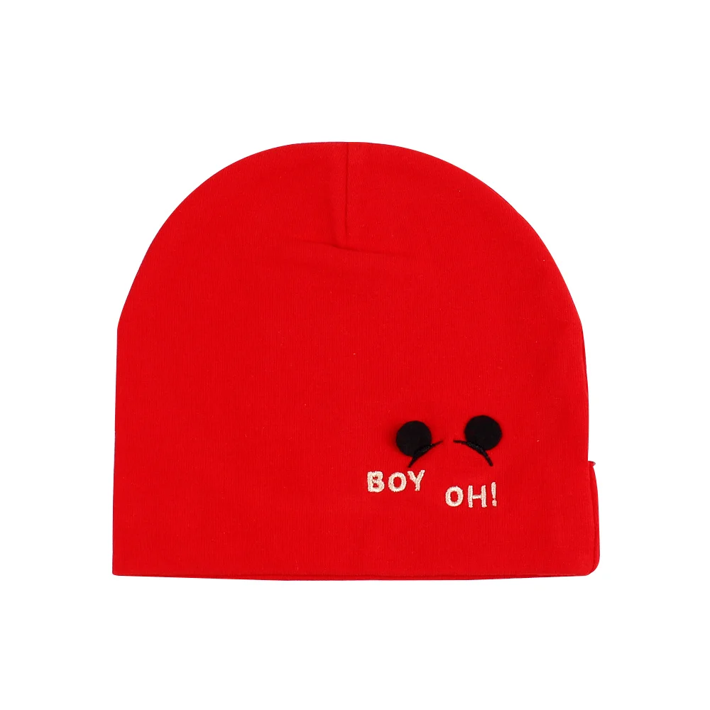 Cute Newborn Baby Tire Hat Cotton Soft Infant Beanie Comfortable Solid Beanie Hat For Boys Girls Spring Autumn Baby Boy Clothing (16)