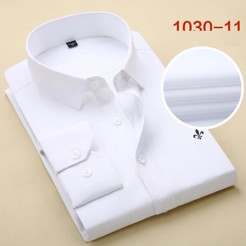 Dudalina 2019 الصيف الخريف الذكور الملابس ملابس رجالي تلائم الرجل النحيف طويل كم قميص الرجال الصلبة عارضة الرجال قميص الاجتماعي زائد حجم M-5XL