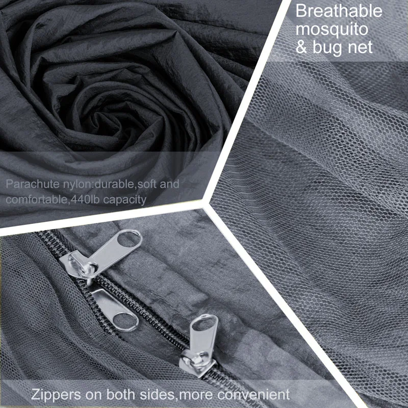 Portable Mosquito net Hammock Double-person Folded Into The Pouch Mosquito Net Hammock Hanging Bed For Travel Kits Camping