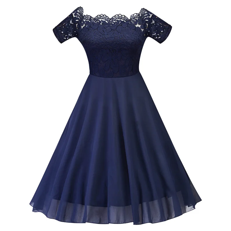 

MUXU Lace Chiffon Hollow Out Sexy off shoulder women dress elegant pleated crochet womens clothing free shiping backless dresses