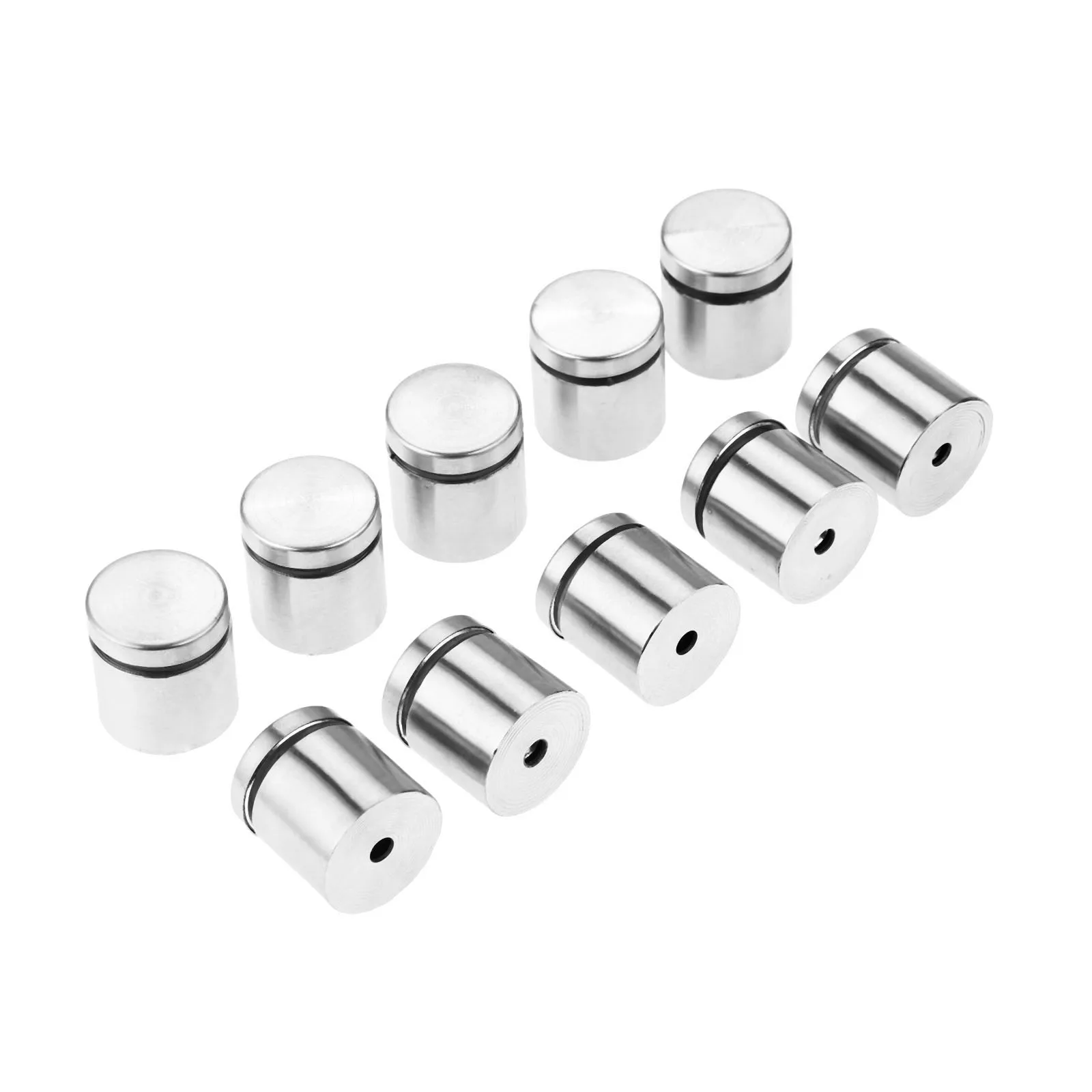 

DRELD 10Pcs 25x25mm Stainless Steel Standoffs Bolts Mount Advertisement Advertising Screws Decorative Mirror Glass Nail Fastener