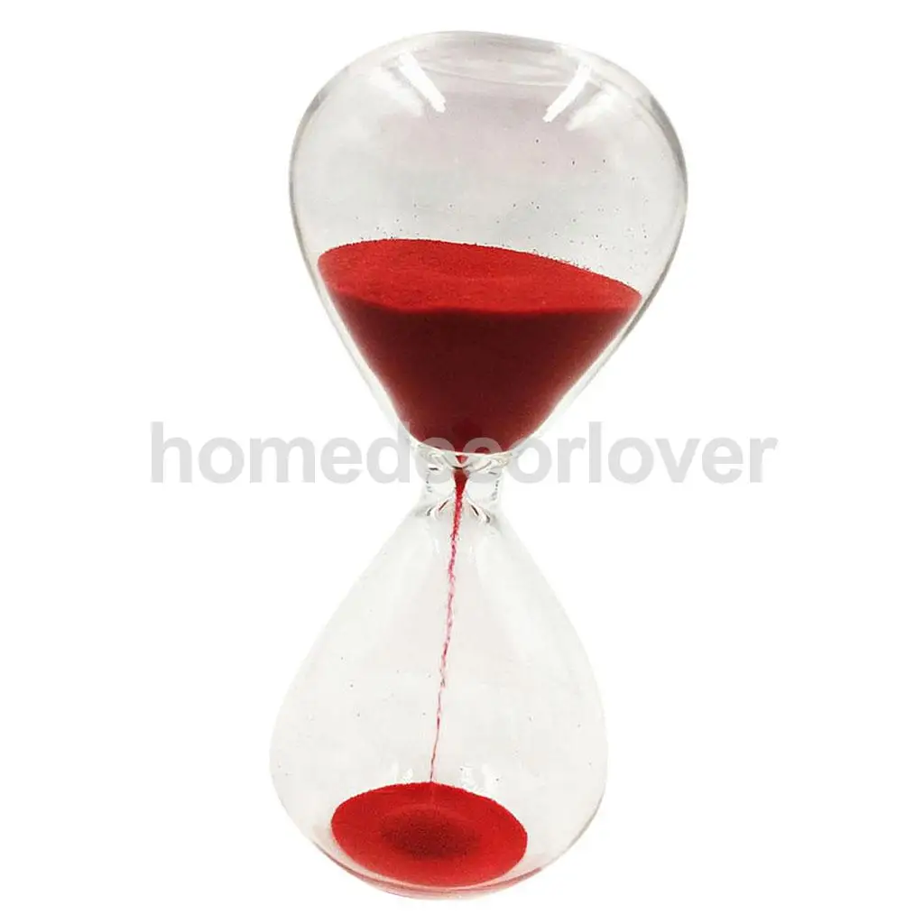 15 Minutes Sandglass Hourglass Sand Clock Timers Desktop Clock 7 Colors to Choose
