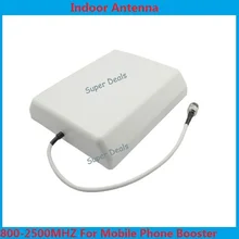 Free shipping 4pcs/lot 800-2500mhz GSM indoor panel antenna for 3G DCS CDMA cell phone signal repeater/booster indoor antenna
