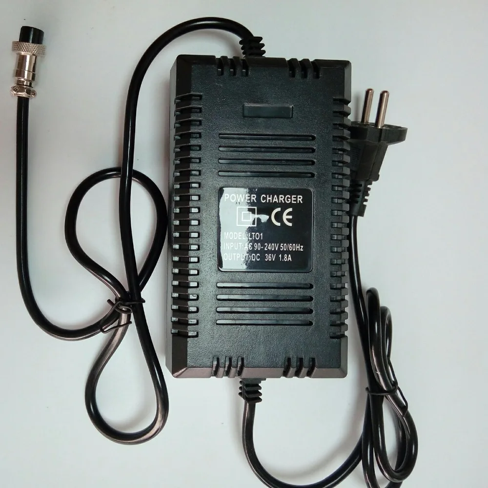 EU 표준 36V 1.8A 12mm 핀 XLR 암 플러그 AGM VRLA 납 산성 젤 배터리 용 스마트 충전기 36V 10AH 12AH 14AH 20AH